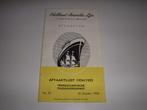 Afvaartlijst Holland Amerika Lijn 1954-1955, Verzamelen, Scheepvaart, Ophalen of Verzenden, Gebruikt, Motorboot, Gebruiksvoorwerp