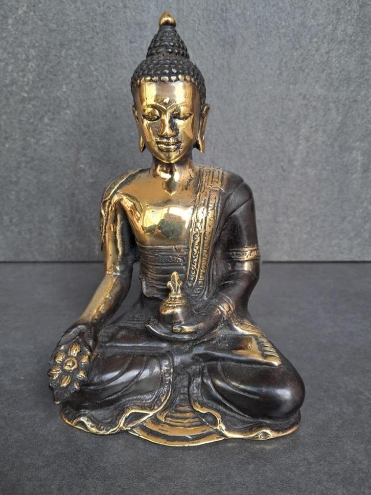 Bronzen medicijn Boeddha/Azië/Tibet/Varada Mudra, Huis en Inrichting, Woonaccessoires | Boeddhabeelden, Nieuw, Verzenden