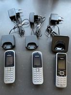 Siemens huistelefoon, set van 3, werkend incl. laadstations, Verzenden, Gebruikt