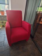 Twee rode fauteuils, Huis en Inrichting, Fauteuils, Ophalen, Nieuw, 75 tot 100 cm, Stof