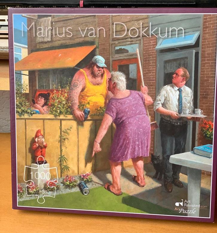 Marius van Dokkum puzzel 1000 stukjes .De druppel, Hobby en Vrije tijd, Denksport en Puzzels, Zo goed als nieuw, Legpuzzel, 500 t/m 1500 stukjes