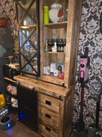 Mango vitrine kast, Ophalen, Zo goed als nieuw, 25 tot 50 cm