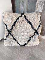 Groot Woonkussen 30x30 - Wasbare Hoes, Ophalen of Verzenden, Zo goed als nieuw, Beige, Vierkant