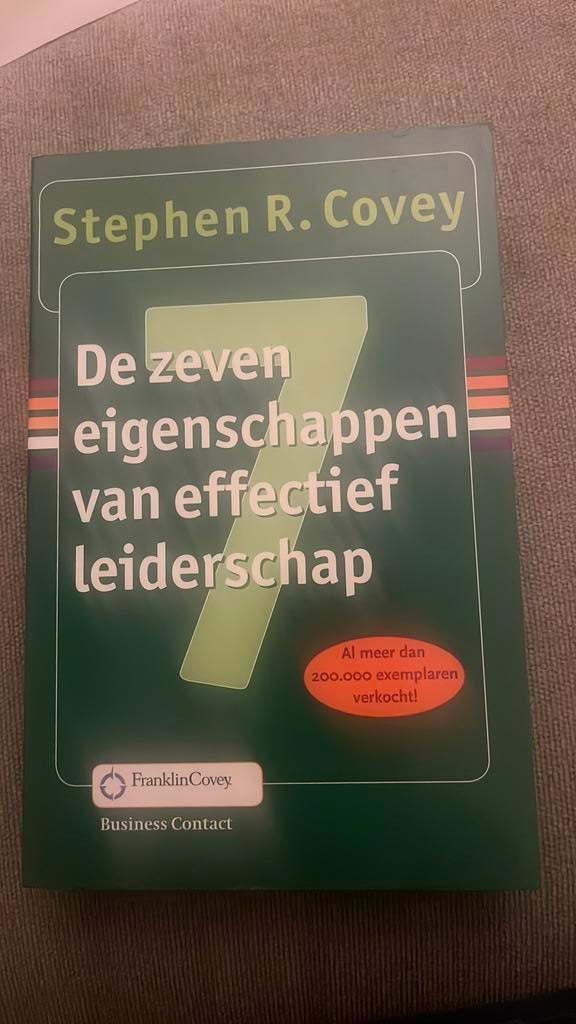 De zeven eigenschappen van effectief leiderschap, Boeken, Economie, Management en Marketing, Zo goed als nieuw, Management, Ophalen of Verzenden