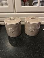 2 flax kleur voorraadpotten riviera maison, Huis en Inrichting, Ophalen of Verzenden, Zo goed als nieuw