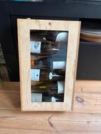 Houten Wijnkist Chevalier Montrachet, Met plank(en), Minder dan 50 cm, Gebruikt, Glas