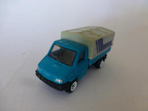 Siku 0840 Iveco Daily pick-up met huif blauw / groen, Hobby en Vrije tijd, Modelauto's | Overige schalen, Zo goed als nieuw, Auto