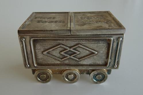 Vintage Treinwagon als Tandendoosje, Verzilverd, Antiek en Kunst, Antiek | Goud en Zilver, Ophalen