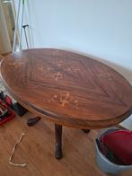 Ovale tafel met ingelegd blad, Ophalen