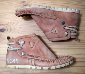 YELLOW CAB - leren enkelboots Tube Tan - maat 36 beschikbaar voor biedingen