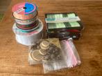 Lot decoratie en cadeau materialen satijnlint knutselspullen, Ophalen of Verzenden, Zo goed als nieuw, Materiaal