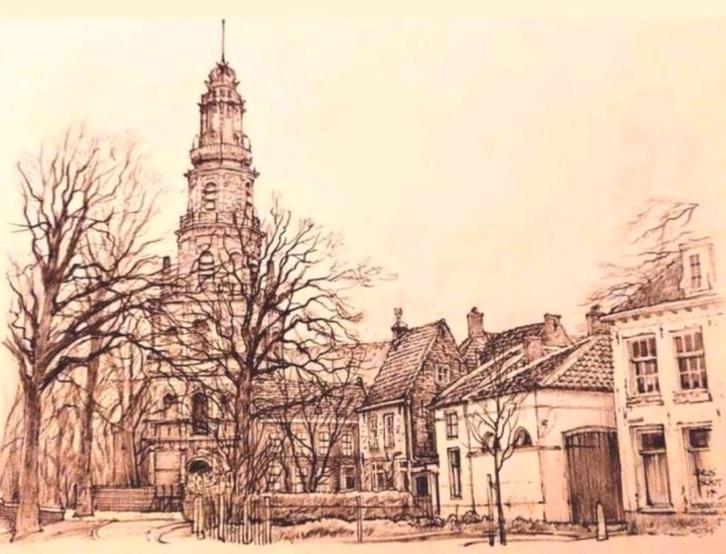 IJsselstein ... 16-de eeuwse toren ..., Antiek en Kunst, Kunst | Tekeningen en Foto's, Ophalen of Verzenden