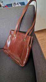 Cognackleur schoudertas, langebanden., Ophalen of Verzenden, Schoudertasje
