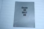 Folder Chrysler 160 / 160 GT / 180 (10-1971) (7), Ophalen of Verzenden, Nieuw, Overige merken