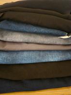 Stapel stoffen french terry zwart en jeans(look) blauw+grijs, Ophalen of Verzenden, Nieuw