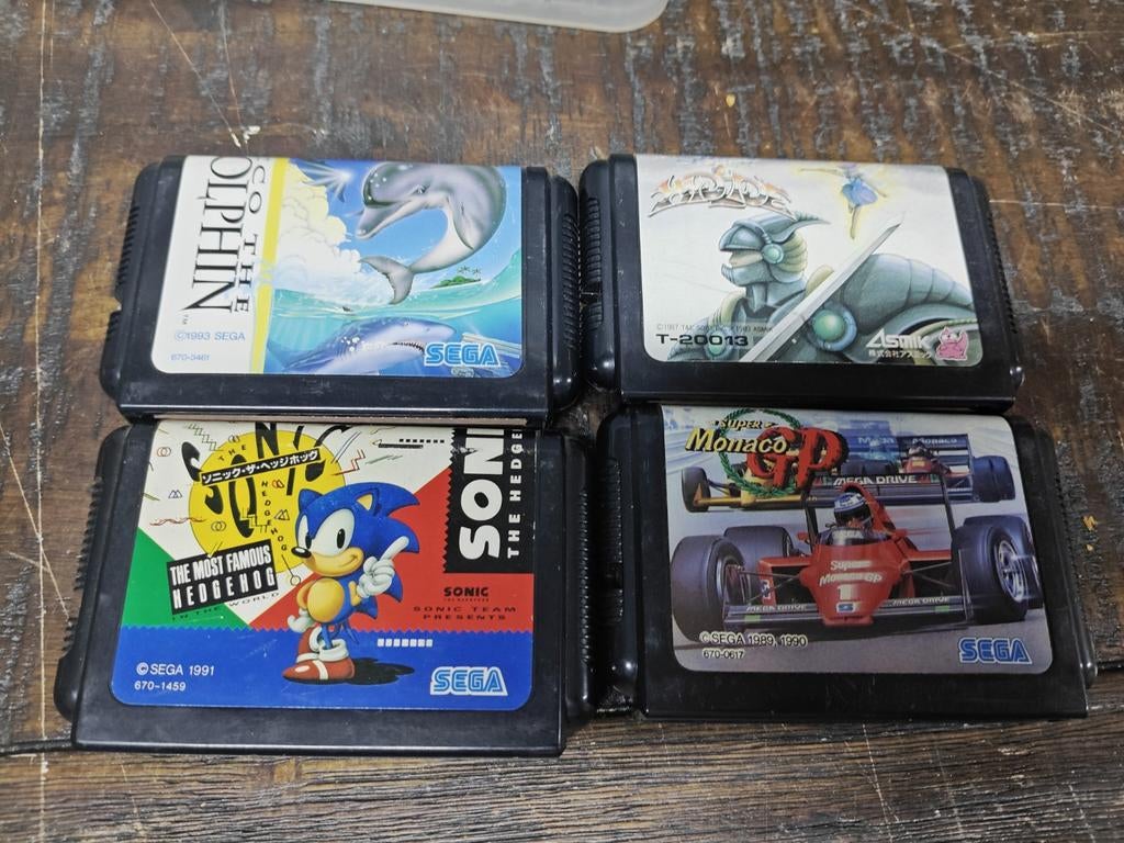 Sega Mega Drive Games Japans Sonic, Ecco, meer!, Gebruikt, 1 speler, Ophalen of Verzenden, Sega