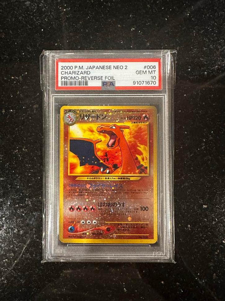 Zeldzame Charizard Pokemon Kaart - PSA 10!, Hobby en Vrije tijd, Verzamelkaartspellen | Pokémon, Nieuw, Losse kaart, Foil, Ophalen of Verzenden