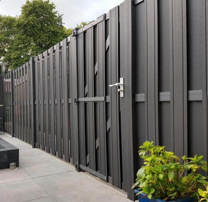 Composiet Schutting 180x180 cm, Tuin en Terras, Schuttingen, Nieuw, Kunststof, 1 tot 2 meter, Minder dan 3 meter, Ophalen of Verzenden