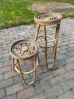 Vintage Rotan Krukken Set, Ophalen, Gebruikt, Met voetsteun, 60 tot 90 cm