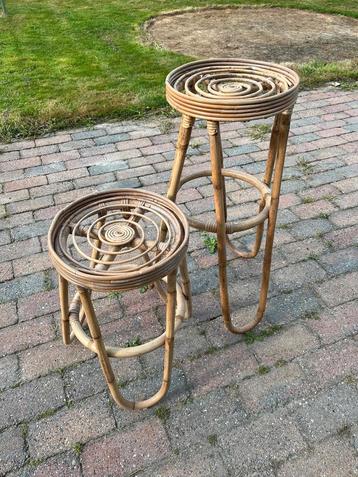 Vintage Rotan Krukken Set beschikbaar voor biedingen