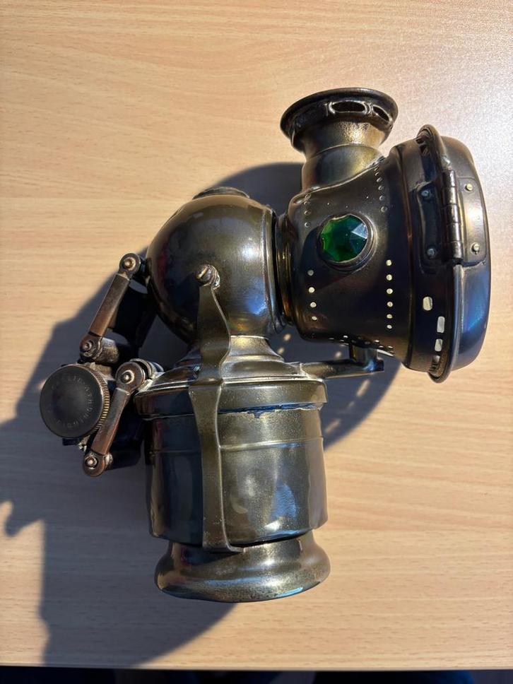 Antieke Joseph Lucas Carbide Fietslamp, Antiek en Kunst, Antiek | Lampen, Ophalen of Verzenden