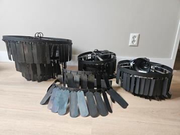 Set sober landelijke zwarte metalen hanglampen Dean Be-uniq beschikbaar voor biedingen