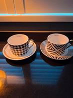 Riviera Maison Kop En Schotel – L’Avenue Chevron 2 x, Ophalen of Verzenden, Zo goed als nieuw, Overige stijlen, Kop(pen) en/of Schotel(s)