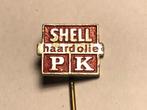 Metalen SHELL PK HAARDOLIE Speld (Rood/Aluminiumkleur)., Verzamelen, Speldjes, Pins en Buttons, Verzenden, Zo goed als nieuw, Merk