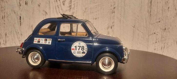 Fiat 500 #178 miglia argentina LET OP 1:16  bburago, Hobby en Vrije tijd, Modelauto's | 1:18, Zo goed als nieuw, Auto, Bburago