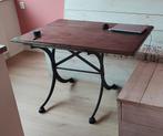 Te koop smeedijzeren onderstel voor eettafel + blad, Ophalen, 50 tot 100 cm, Vierkant, 50 tot 100 cm