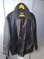 Saki leren jas maat 54, Ophalen of Verzenden, Zo goed als nieuw, Maat 52/54 (L), Bruin