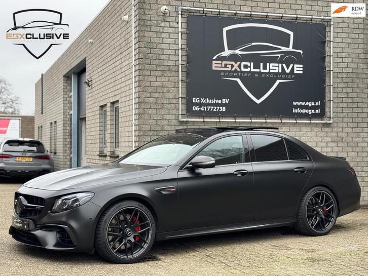 Mercedes-Benz E-klasse AMG 63 S 4MATIC Premium Plus E63s Pan, Auto's, Mercedes-Benz, Bedrijf, Te koop, E-Klasse, 360° camera, 4x4