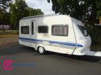 Hobby De luxe 450 UB Vast Bed en Rondzit+Mover, Caravans en Kamperen, Hobby, Bedrijf, 750 - 1000 kg, 6 tot 7 meter