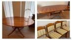 Noten houten meubelset, eethoek /salontafel /stoelen, Ophalen
