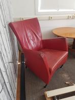 Leren Montis stoel rood, Gebruikt, Minder dan 75 cm, Leer, Ophalen of Verzenden