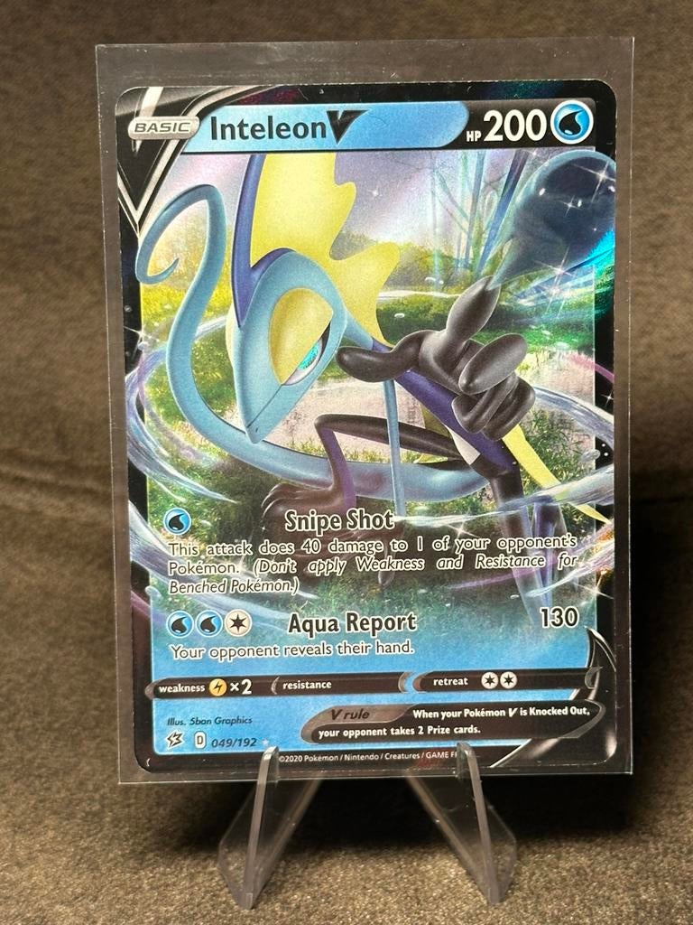 Inteleon V #49 049/192 (Pokemon Rebel Clash), Ophalen of Verzenden, Zo goed als nieuw