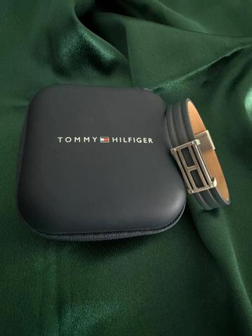 Nieuwe Tommy Hilfiger Armband met Doos – Zwart Leer & Stalen beschikbaar voor biedingen