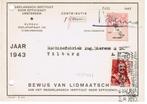 Bewijs van Lidmaatschap  1943, Ophalen of Verzenden, Briefkaart