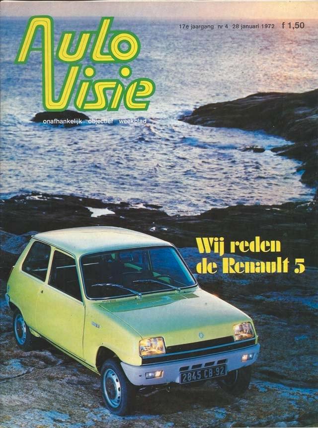 Autovisie 4 1972 : Range Rover - Renault 5 - Volkswagen T2, Boeken, Auto's | Folders en Tijdschriften, Gelezen, Algemeen, Ophalen of Verzenden