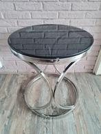 Bijzet/salontafels, Huis en Inrichting, Minder dan 55 cm, Metaal of Aluminium, Zo goed als nieuw, Ophalen