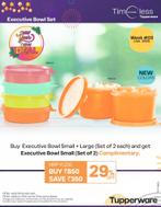 TUPPERWARE Versdoosjes Handy Set Small 150ml - Large 450ml, Ophalen of Verzenden, Nieuw