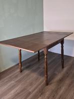 Massief houten uitschuifbare tafel | 80x80 / 130x80, Huis en Inrichting, Tafels | Eettafels, Ophalen, Gebruikt, 100 tot 150 cm