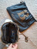 Bulaggi vintage clutch beige met zwart borduurwerk, Anneonline, Steenbergen, Shop@wesell4u.nl, Beige