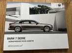 BMW 7 serie autofolder 2010 brochure, Boeken, Ophalen of Verzenden, Zo goed als nieuw, BMW