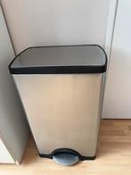 Roestvrijstalen prullenbak Simplehuman 38 L liner code J, Nieuw, 40 liter of meer, Ophalen of Verzenden, Rvs