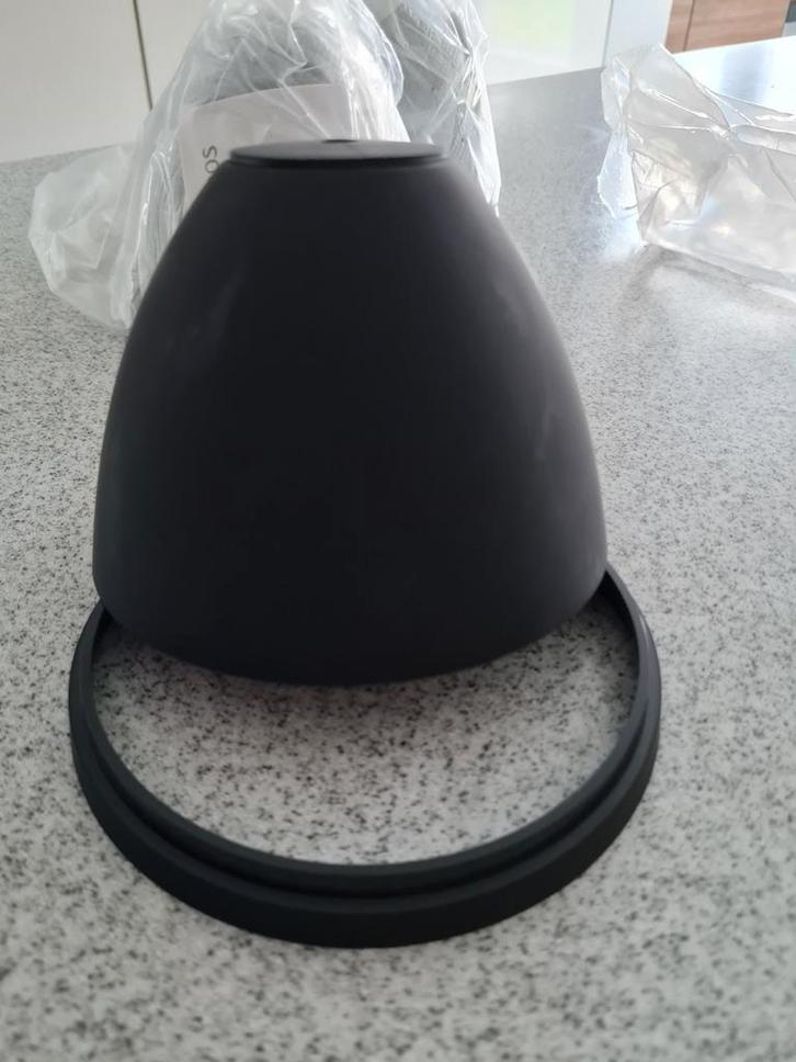 Kersttip! 3 Zwarte Lampenkap - Secto Design, Huis en Inrichting, Lampen | Lampenkappen, Zo goed als nieuw, 25 tot 50 cm, Rond