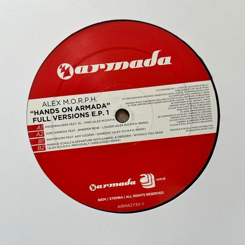 Alex M.O.R.P.H – Hands On Armada Full Versions EP 1 (Armada), Cd's en Dvd's, Vinyl | Dance en House, Gebruikt, Techno of Trance