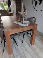 Eettafel noten, Huis en Inrichting, Ophalen, Gebruikt, 200 cm of meer, 50 tot 100 cm