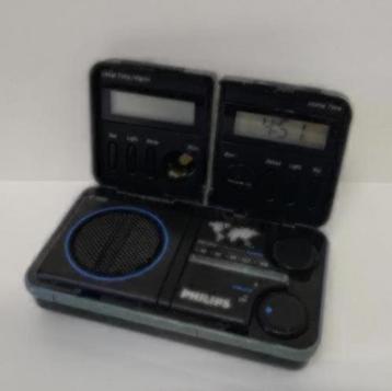 Vintage Philips Travel Radio Clock ( D1868 ) beschikbaar voor biedingen