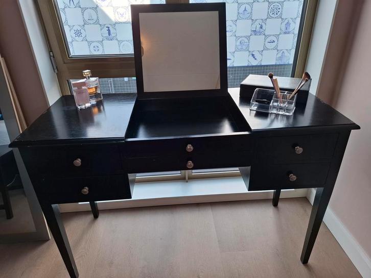Make up tafel / kaptafel, Huis en Inrichting, Tafels | Kaptafels, Gebruikt, Minder dan 100 cm, 100 tot 150 cm, Hout, Ophalen